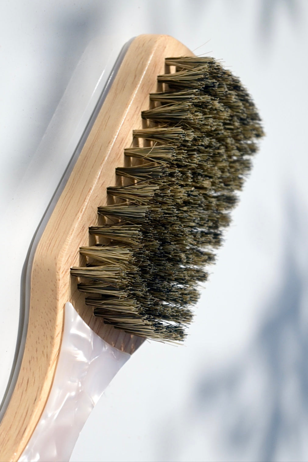 Boar Bristle Hair Styling Bamboo Brush