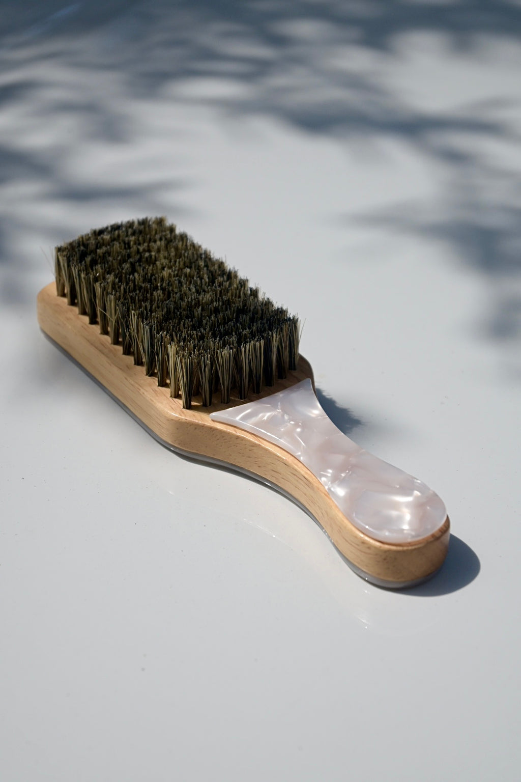 Boar Bristle Hair Styling Bamboo Brush