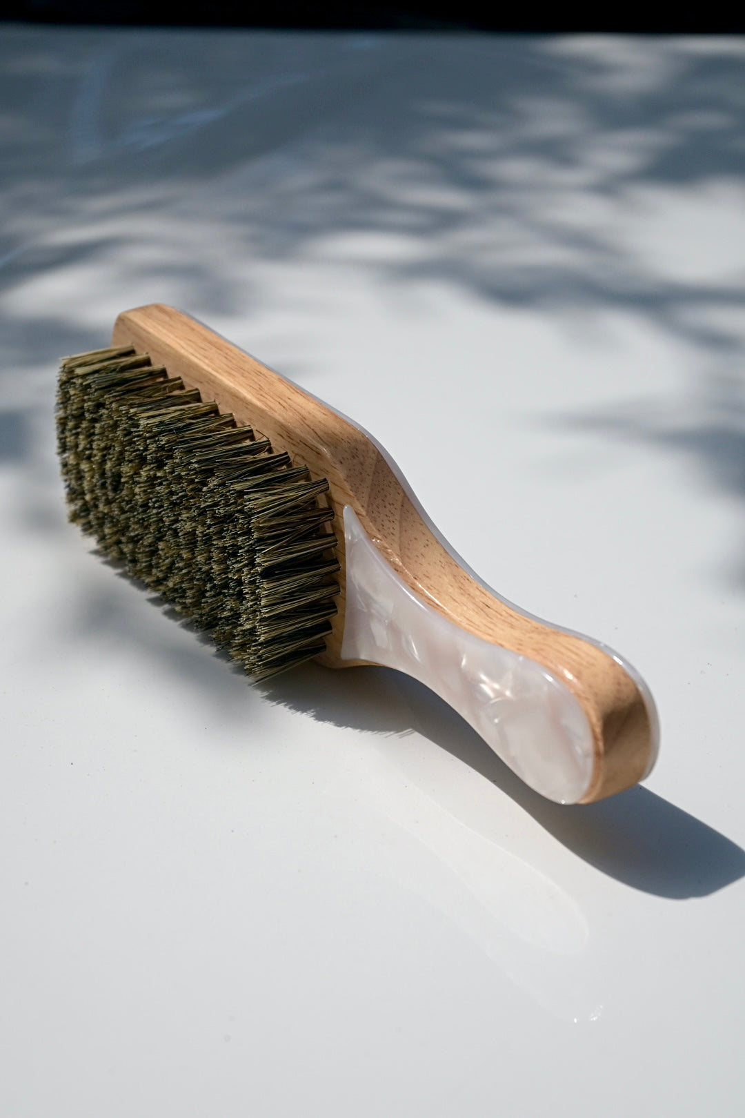 Boar Bristle Hair Styling Bamboo Brush
