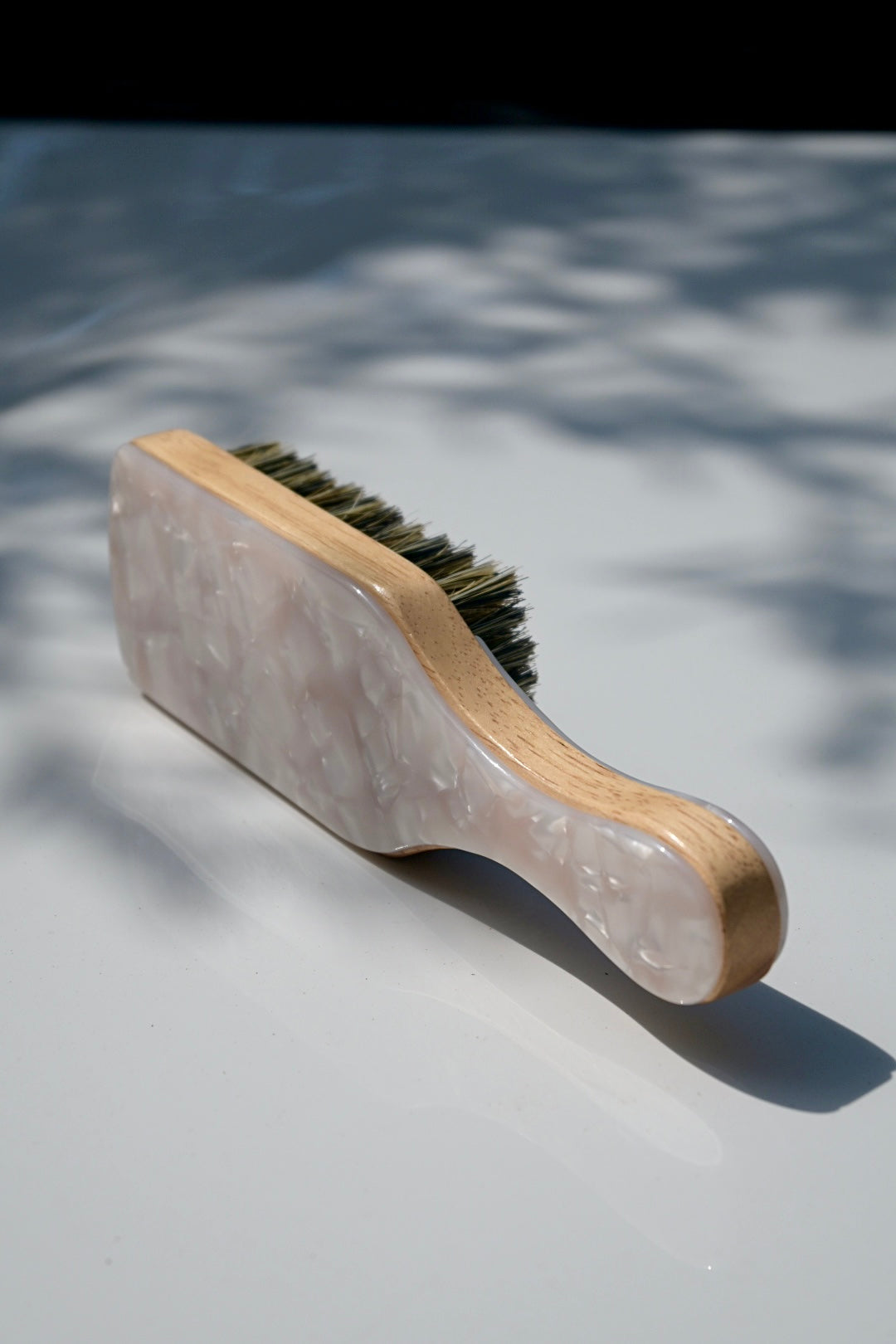 Boar Bristle Hair Styling Bamboo Brush