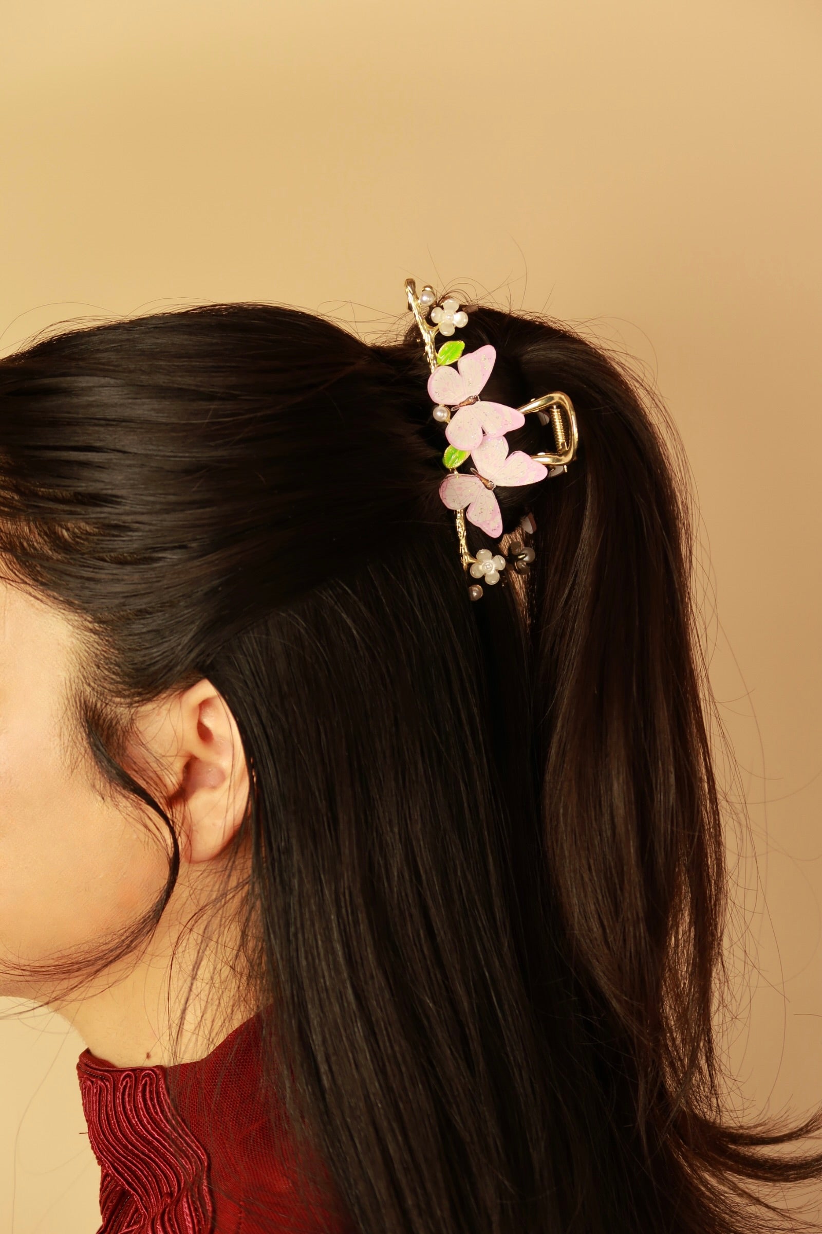 Butterfly Metal Hair Claw Clip