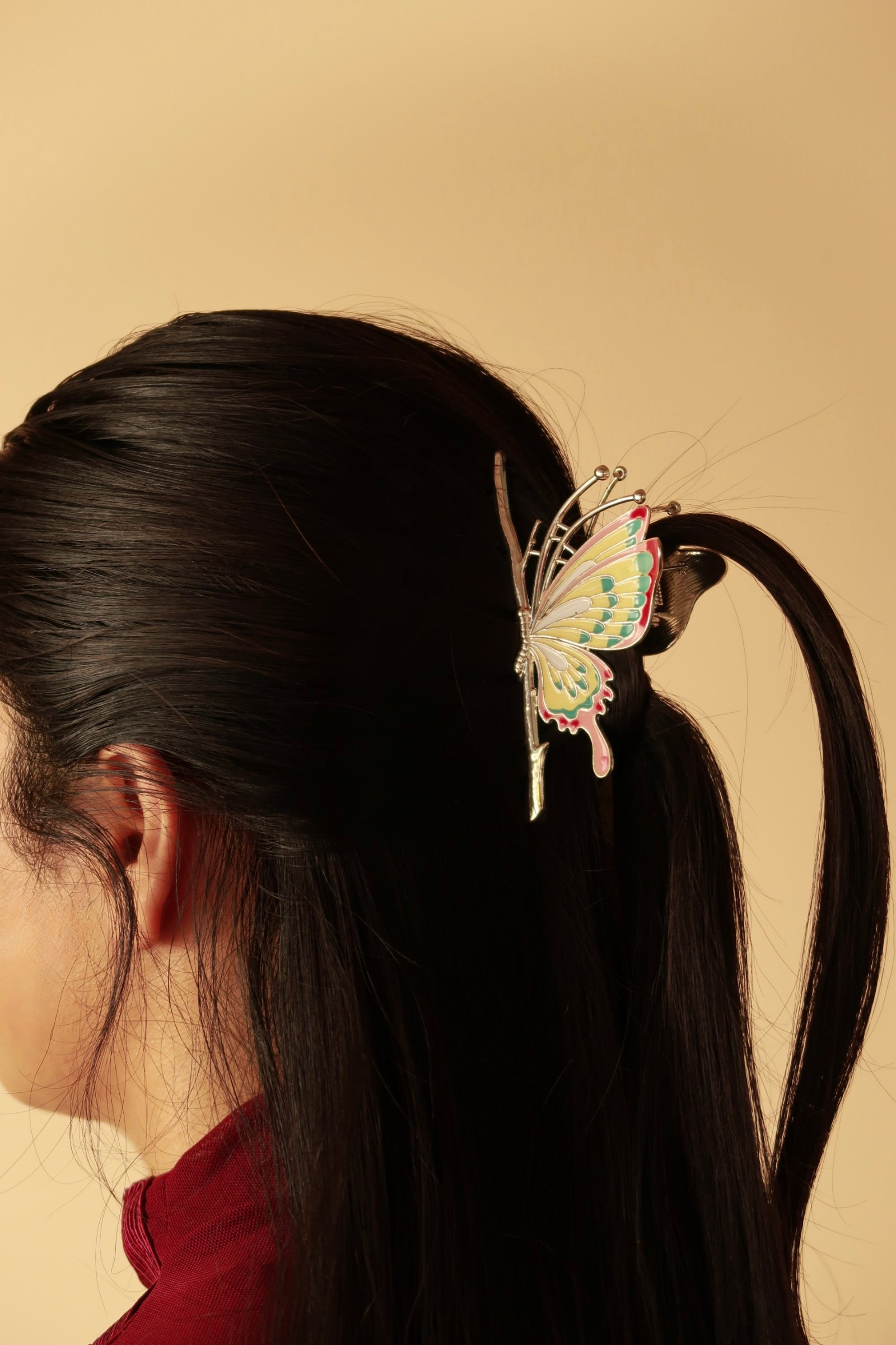 Butterfly Metal Hair Claw Clip